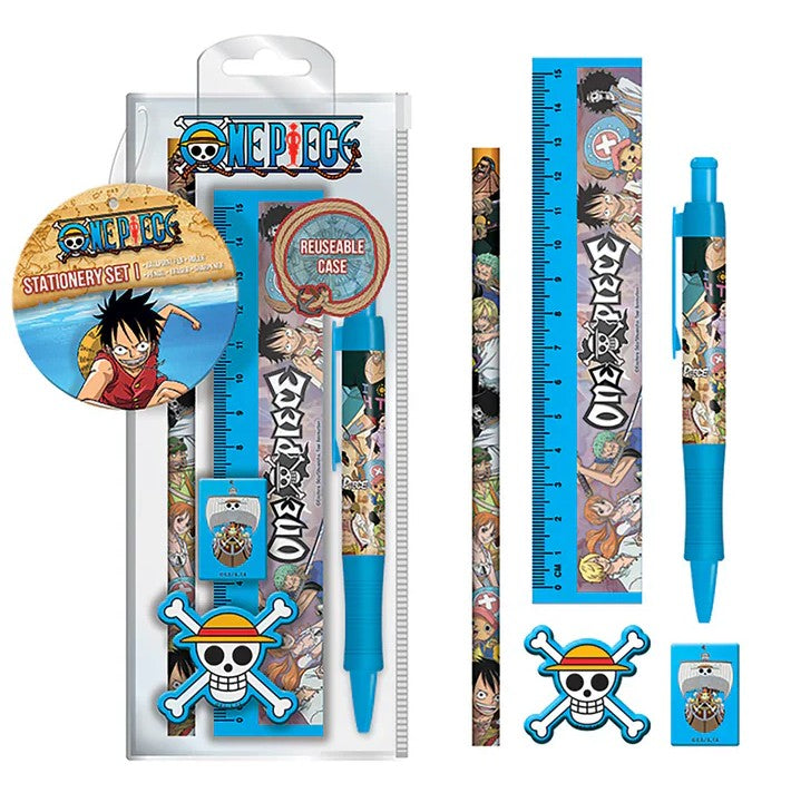 ✒️ Ensemble Papeterie One Piece – 5 pièces