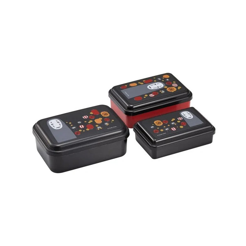 Set de 3 Bento Box No Face & Lanternes - Le Voyage de Chihiro