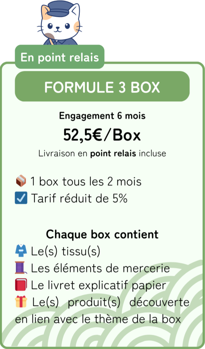 Abonnement 3 Box - Point relais