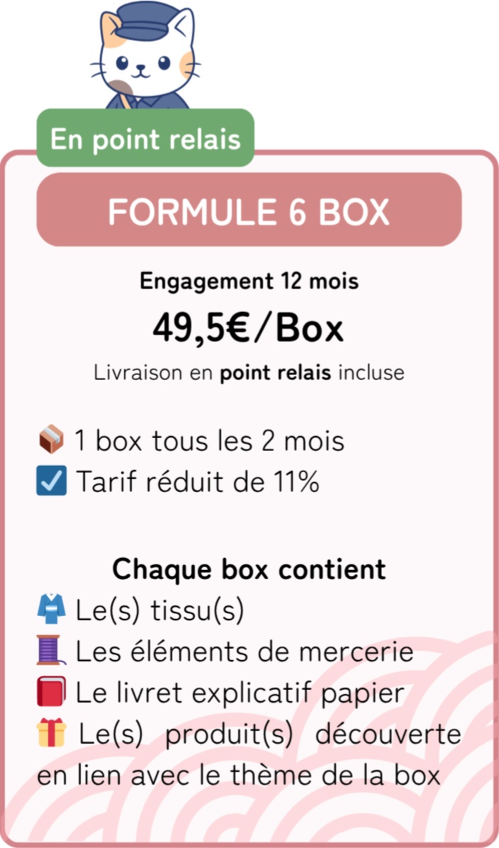 Abonnement 6 Box - Point relais