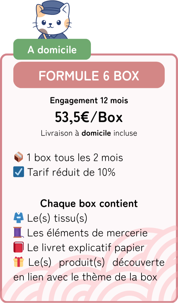 Abonnement 6 Box - Domicile
