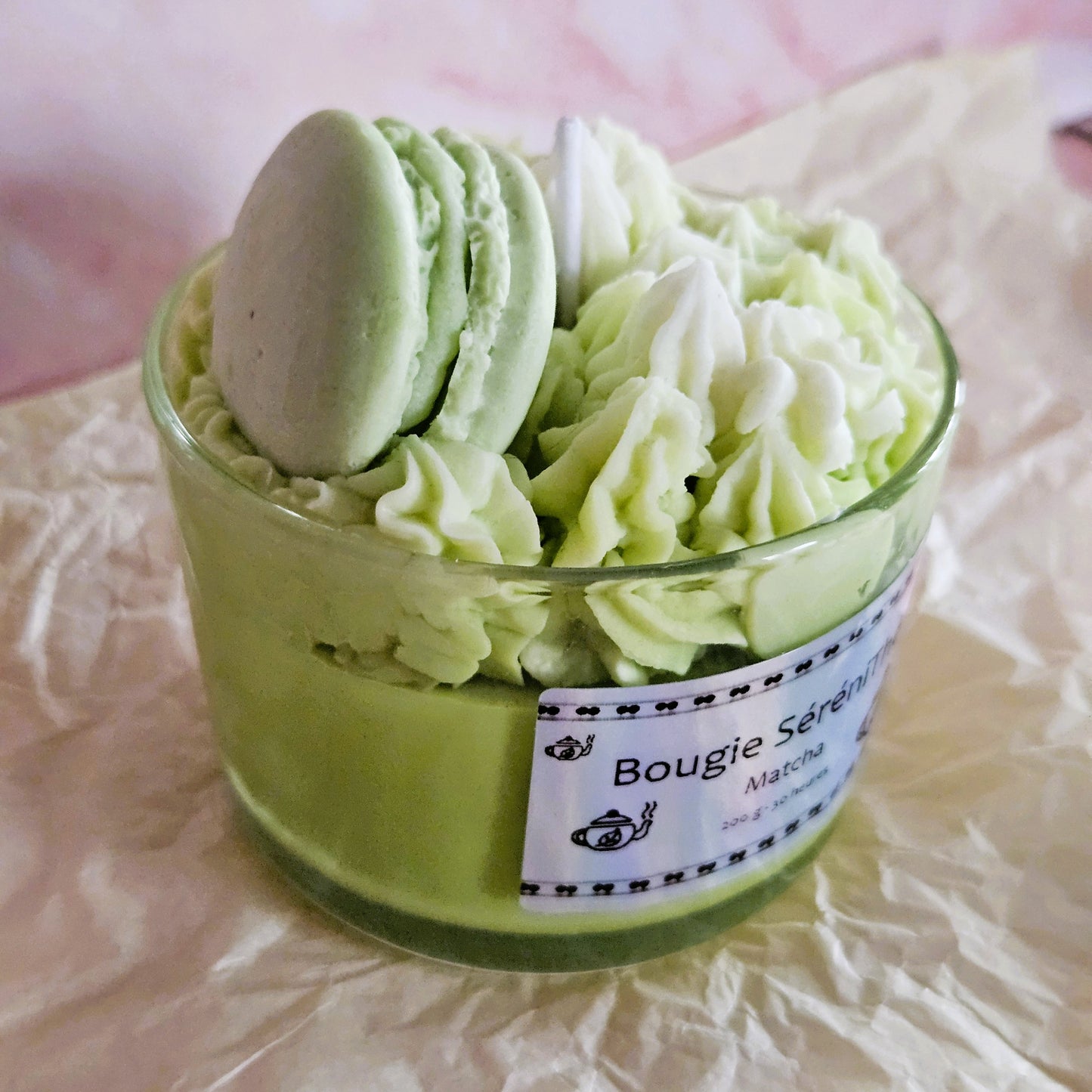 Bougie Séréni'Thé - Senteur Thé Vert - 01