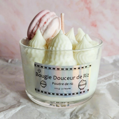 Bougie Douceur de Riz - Senteur Poudre de Riz - 01
