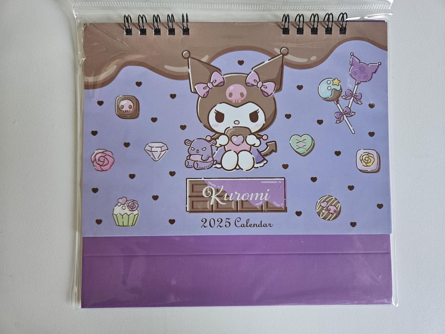 🗓️ Calendrier de Bureau 2025 Kuromi – Sanrio Japon
