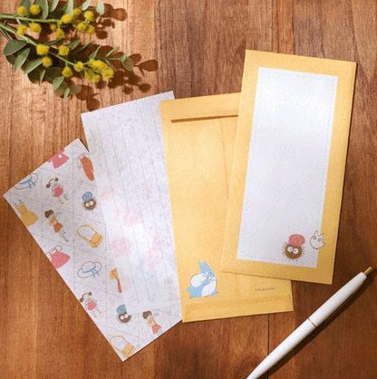 🧵 Papier à lettres & enveloppes "Garde‑robe" – Mon Voisin Totoro