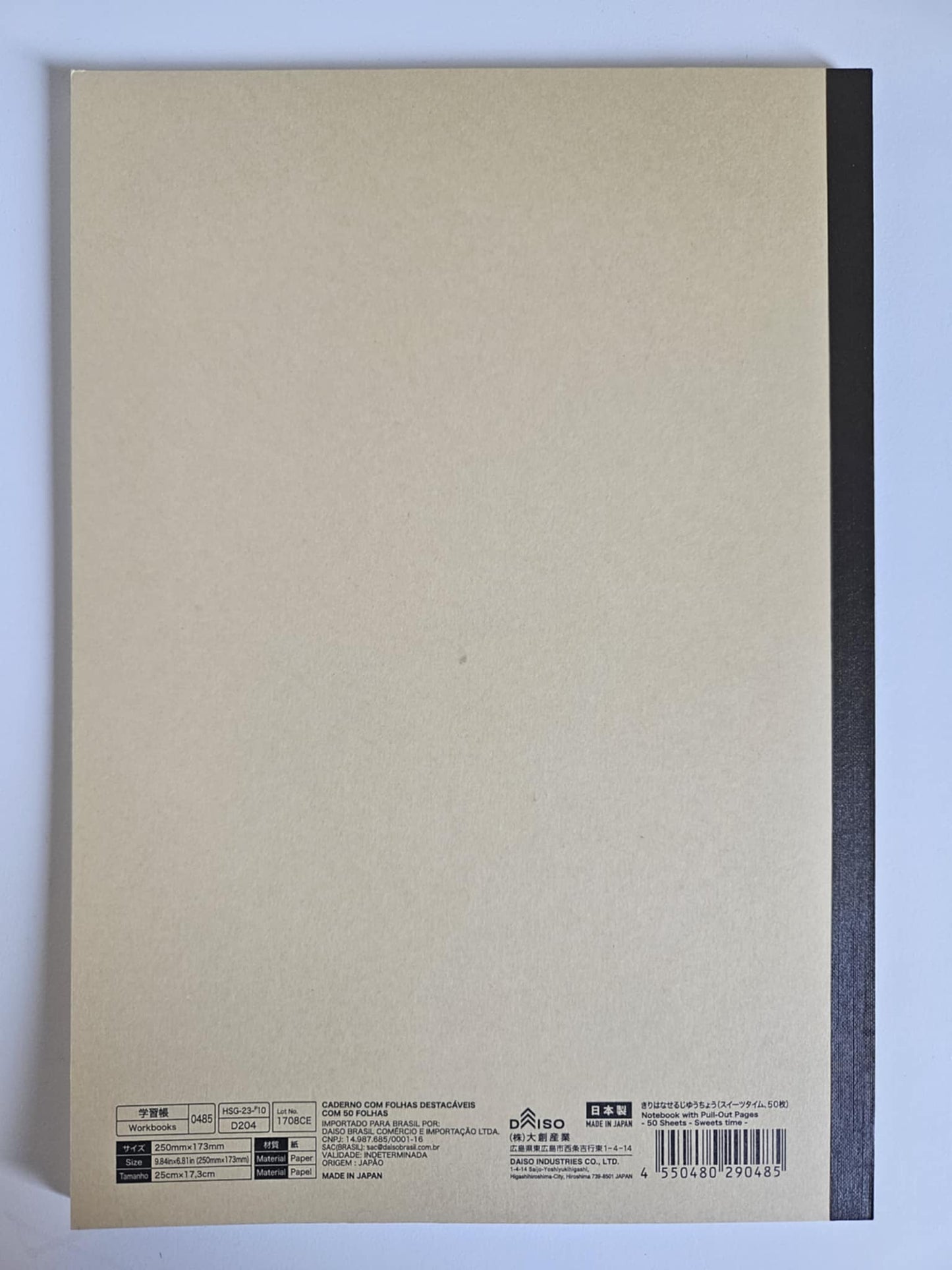 🗒️ Notebook "Sweets Time" rose 50 Feuilles – Daiso Japon