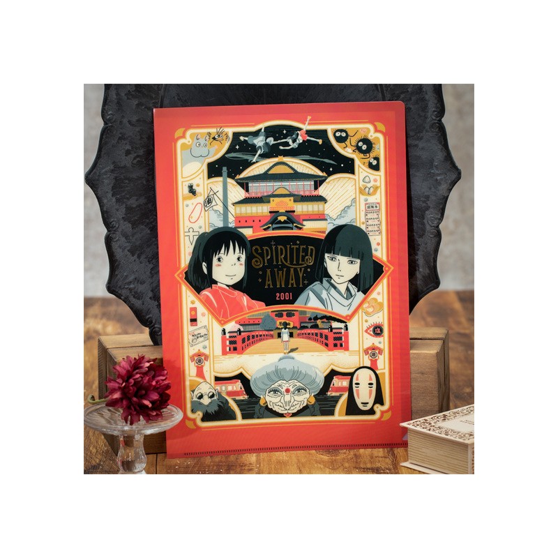 🌊 Clear file A4 Art Déco – Le Voyage de Chihiro