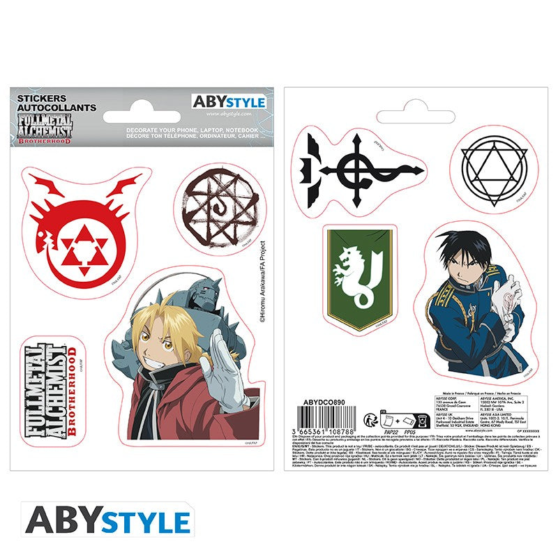 🧪 Fullmetal Alchemist - Stickers - 16x11cm / 2 planches
