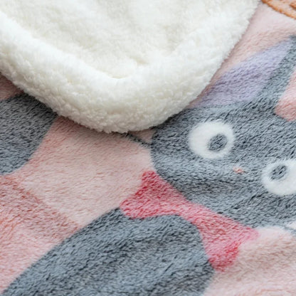🐾 Plaid Fluffy Boulangerie de Jiji – Kiki la Petite Sorcière